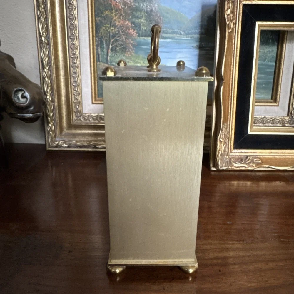 Ridgeway‎ Brass Carriage Clock Quartz Roman Numeral Made In Germany